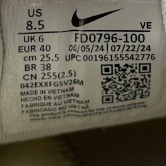 Nike Air Zoom Pegasus 39 FD0796-100 Women's Size 8.5 Sail Citron Running Shoes - Picture 12 of 12